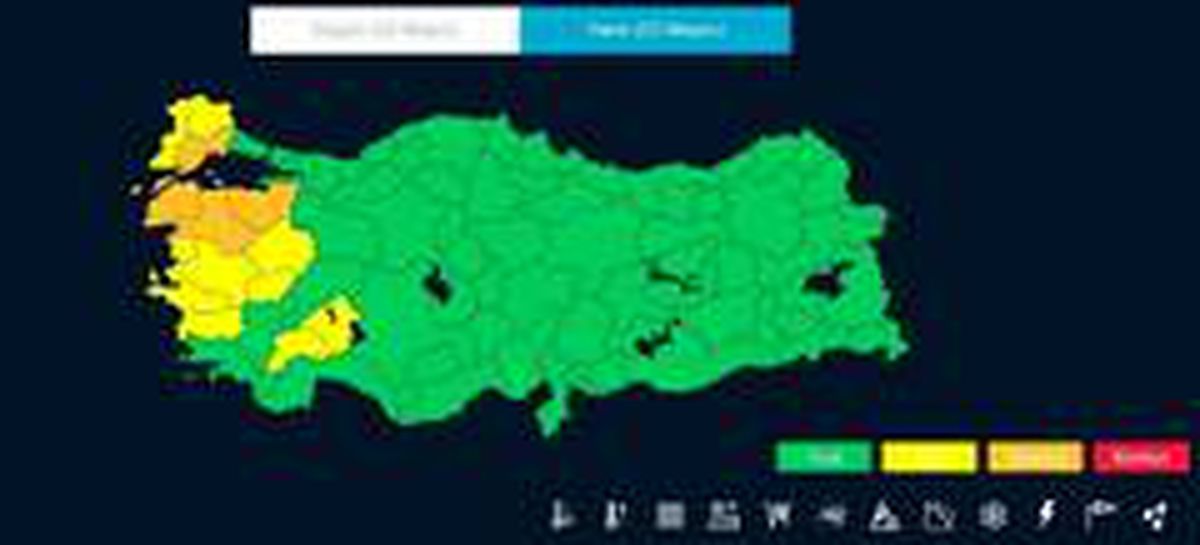 Meteorolojiden turuncu uyarı