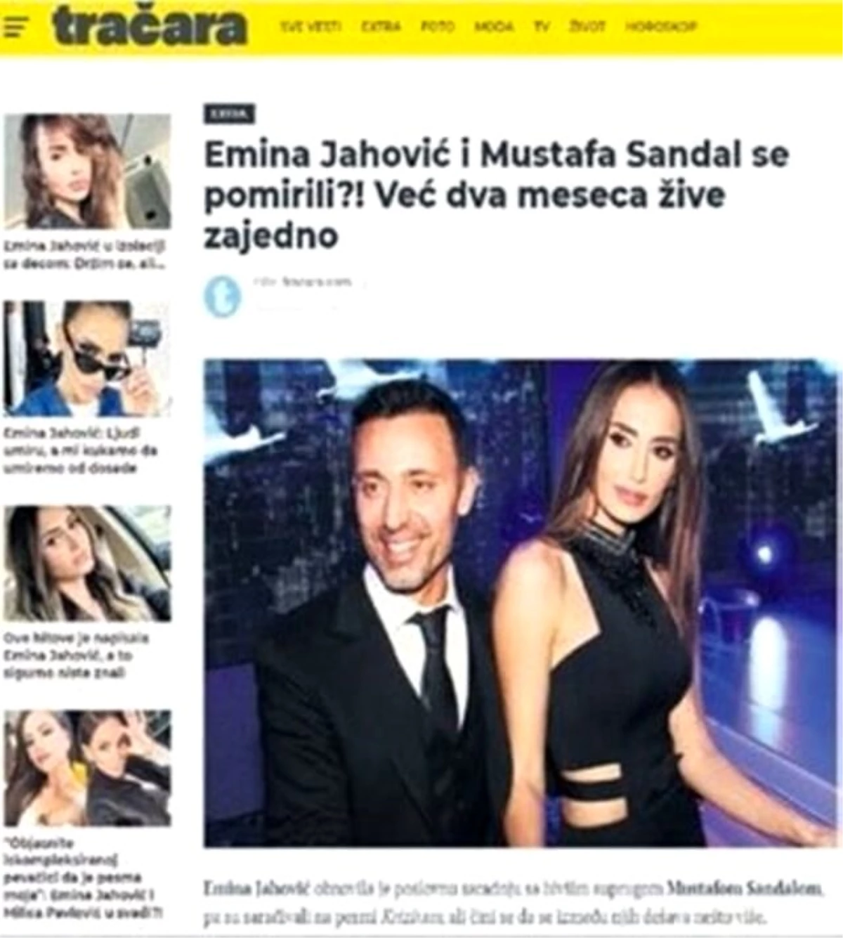 Mustafa Sandal ve Emina Jahovic hakkında bomba iddia!