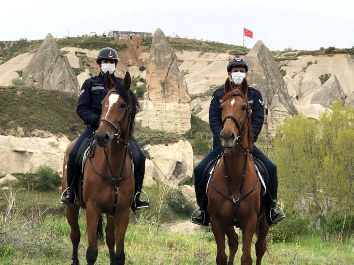 Kapadokya\'da vadilerin güvenliği atlı birliklere emanet