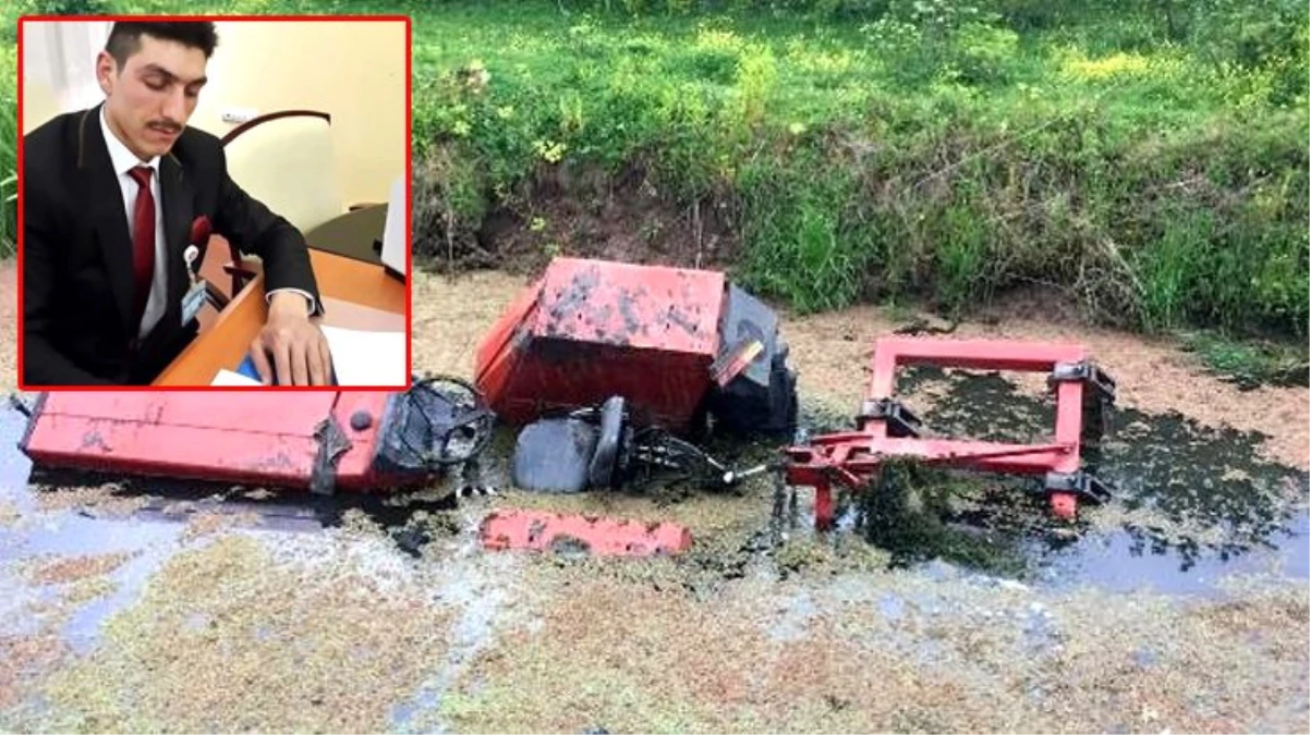 Komşusunun tarlasını süren sağlık çalışanı, traktörün su kanalına devrilmesi sonucu hayatını kaybetti