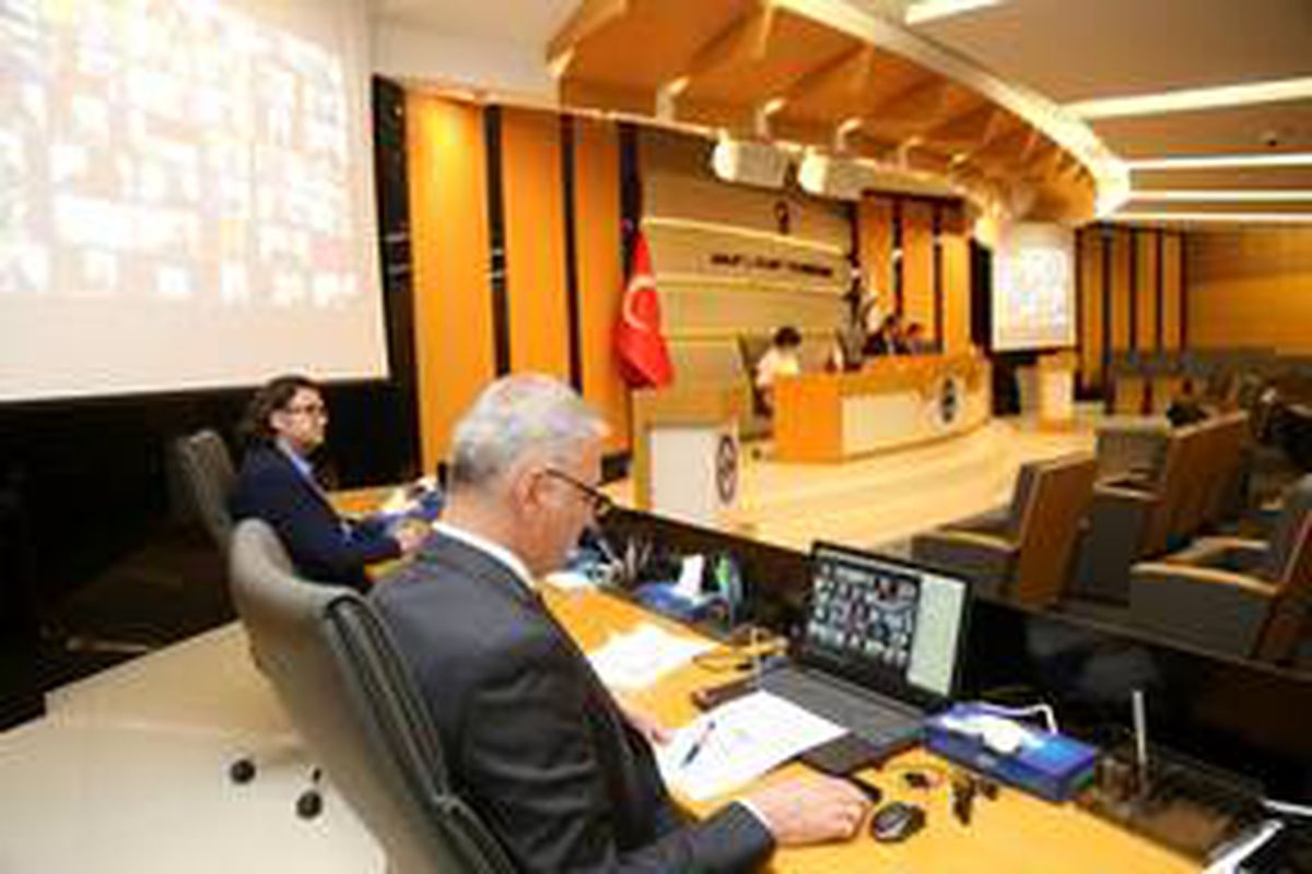 SATSO meclis toplantısı video konferansla yapıldı