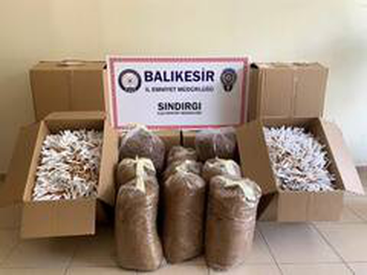 Kargoyla gönderilen 55 kilo tütün ele geçirildi