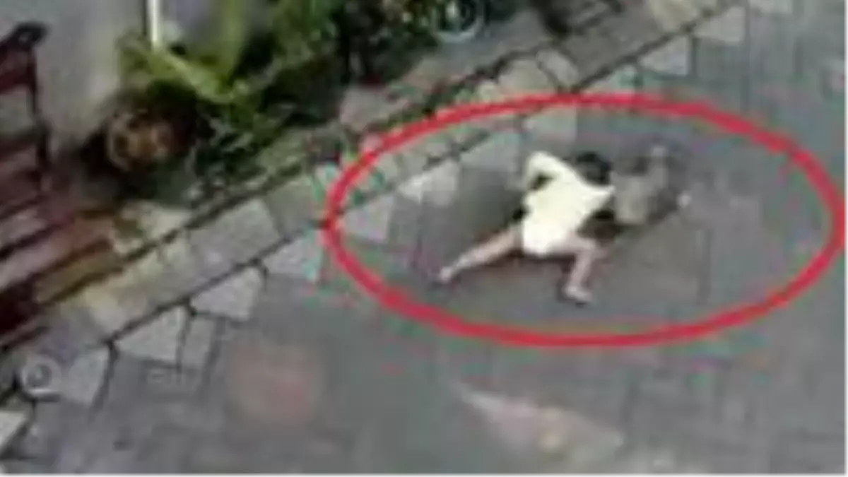 Bisikletli maymunun küçük çocuğu kaçırma girişimine ait video, izleyenleri hayrete düşürdü