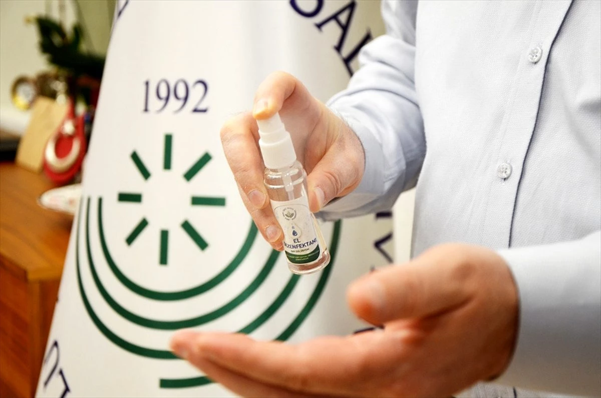 Bolu Abant İzzet Baysal Üniversitesinde cep tipi dezenfektan üretimi