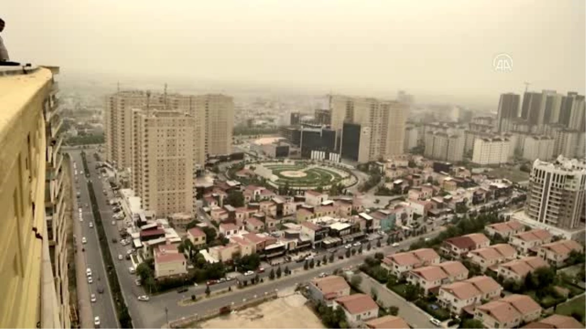 Erbil\'de toz bulutu hayatı olumsuz etkiledi