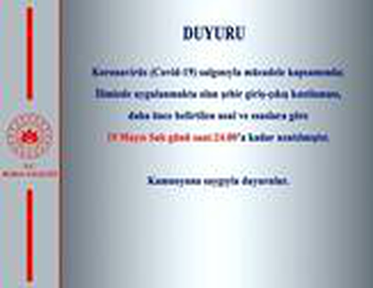 İçişleri Bakanlığı\'ndan şehirler arası giriş ve çıkış kısıtlaması uzatıldı