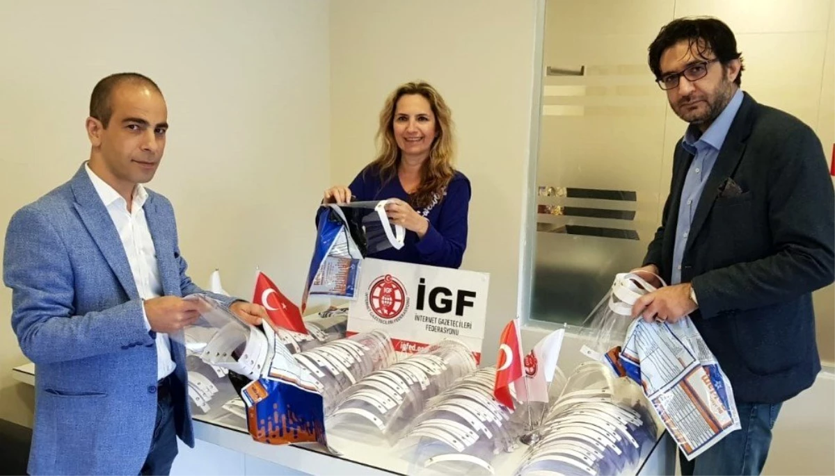 İGF\'den gazetecilere siperlik maske desteği