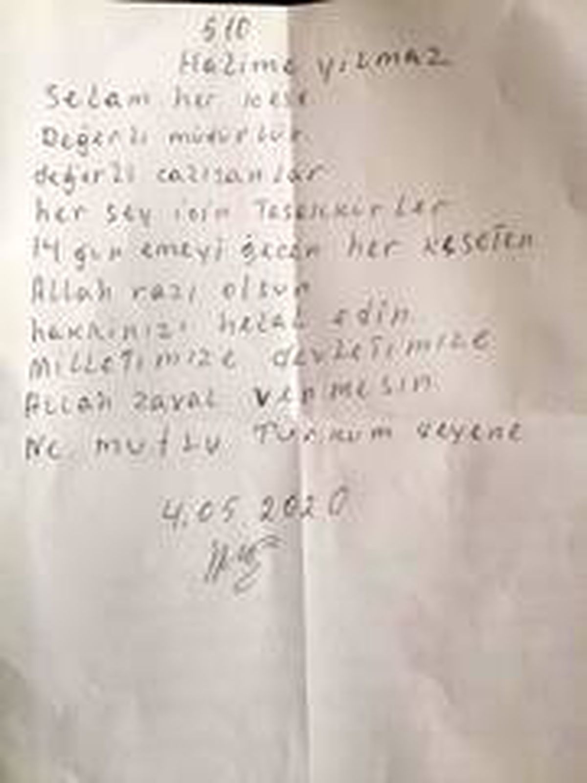 Karantina altında duygulandıran mektuplar
