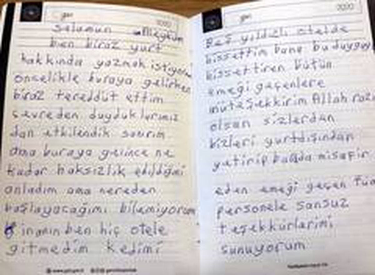 Karantinada kalanlar arkalarından teşekkür mektupları bıraktılar