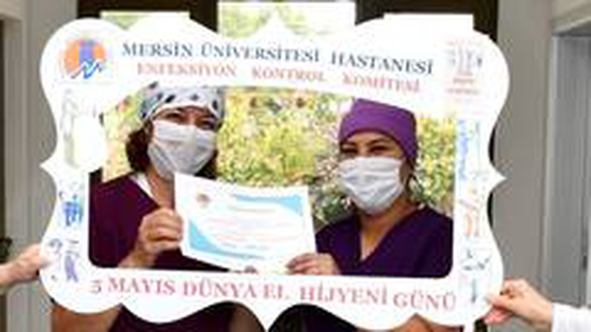 MEÜ\'de doğru el hijyeni uygulayan hemşire ve ebelere sertifika verildi