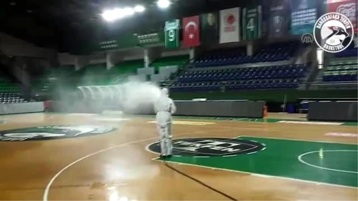 Darüşşafaka Ayhan Şahenk Spor Salonu dezenfekte edildi