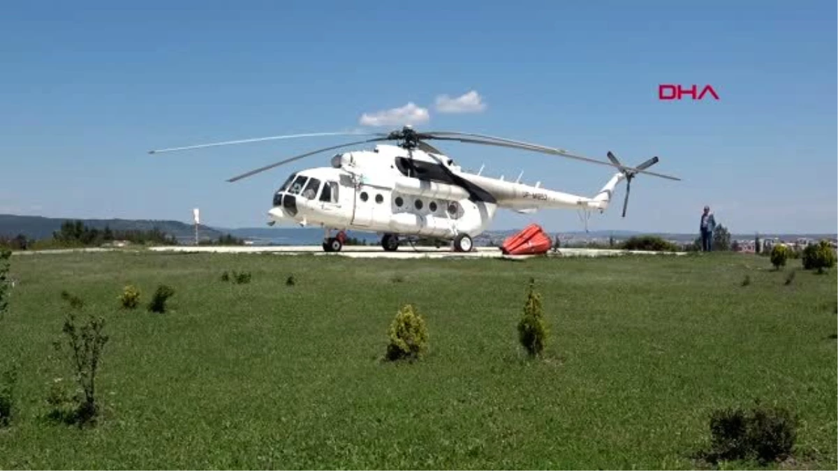 Çanakkale\'de yangın helikopteri göreve başladı