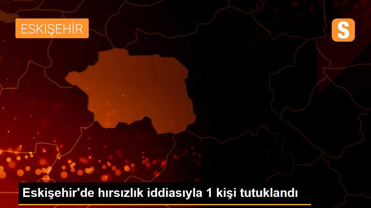 Eskişehir\'de hırsızlık iddiasıyla 1 kişi tutuklandı
