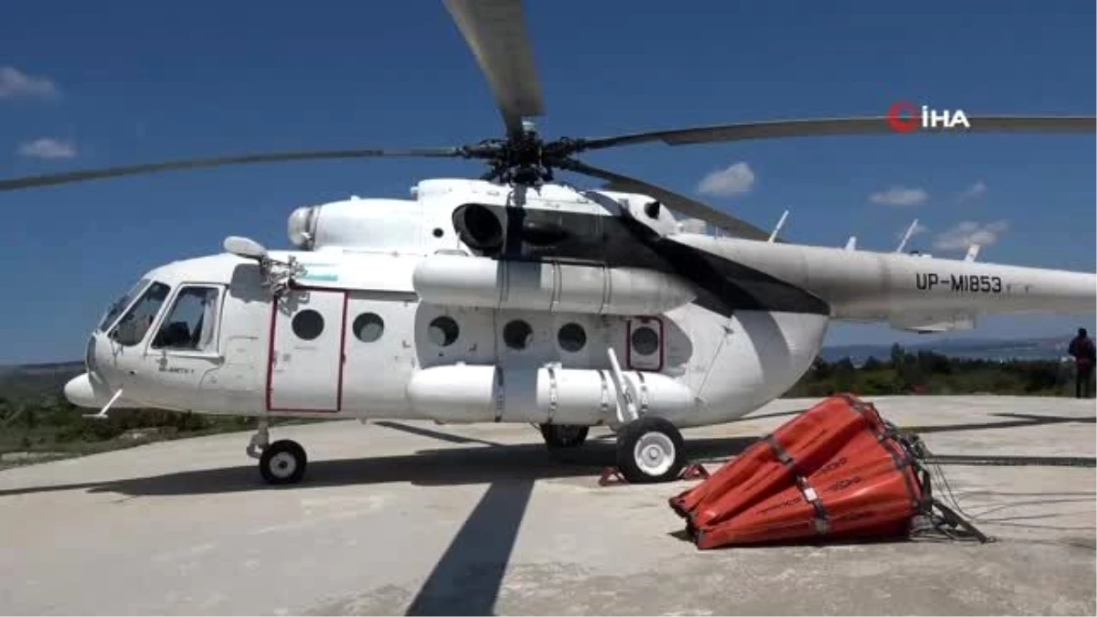 Yangın söndürme helikopteri Çanakkale\'de göreve başladı