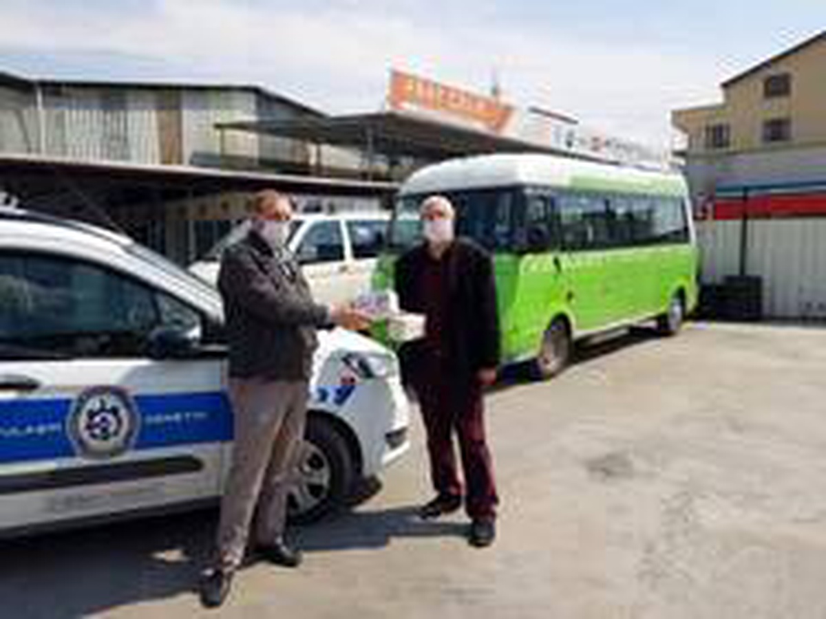 Büyükşehir\'den toplu taşıma kooperatiflerine 30 bin maske