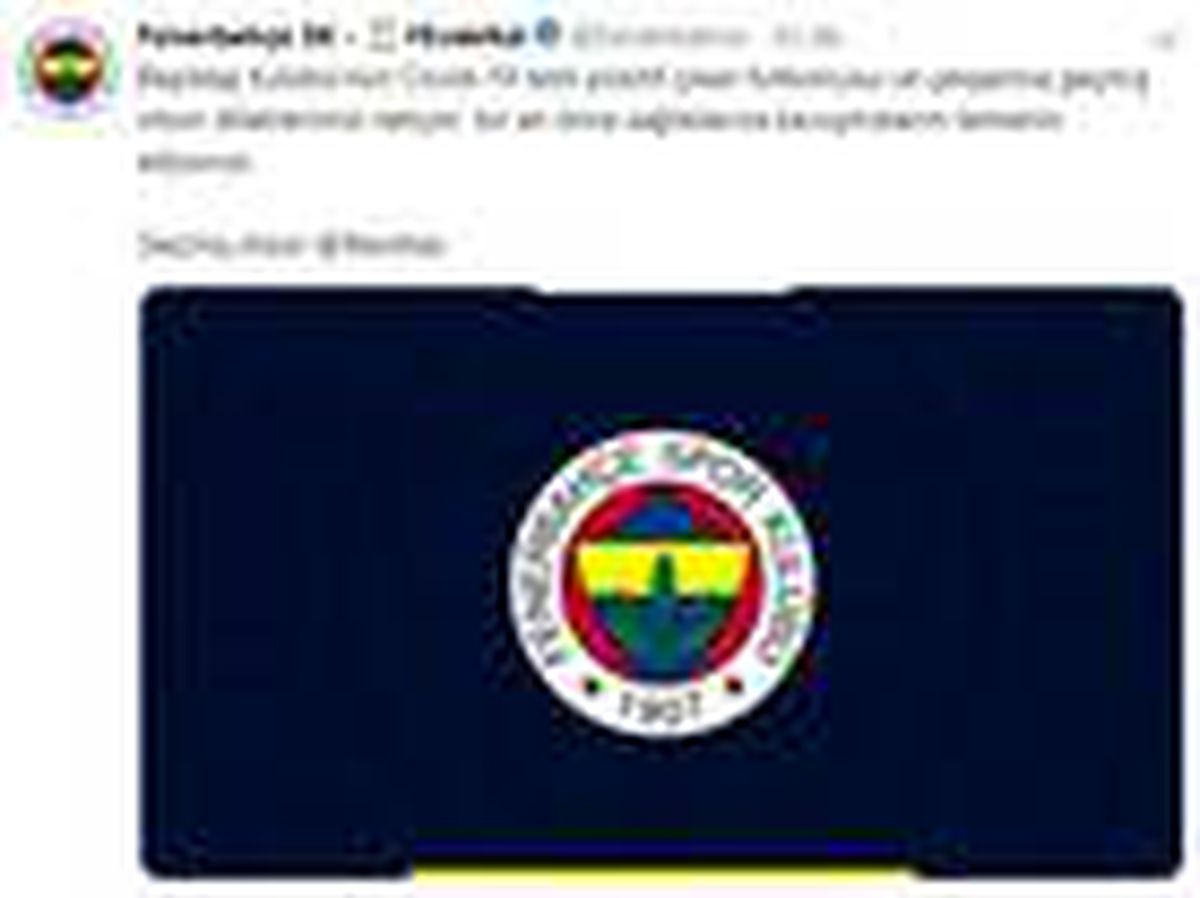 Fenerbahçe\'den Beşiktaş\'a geçmiş olsun mesajı