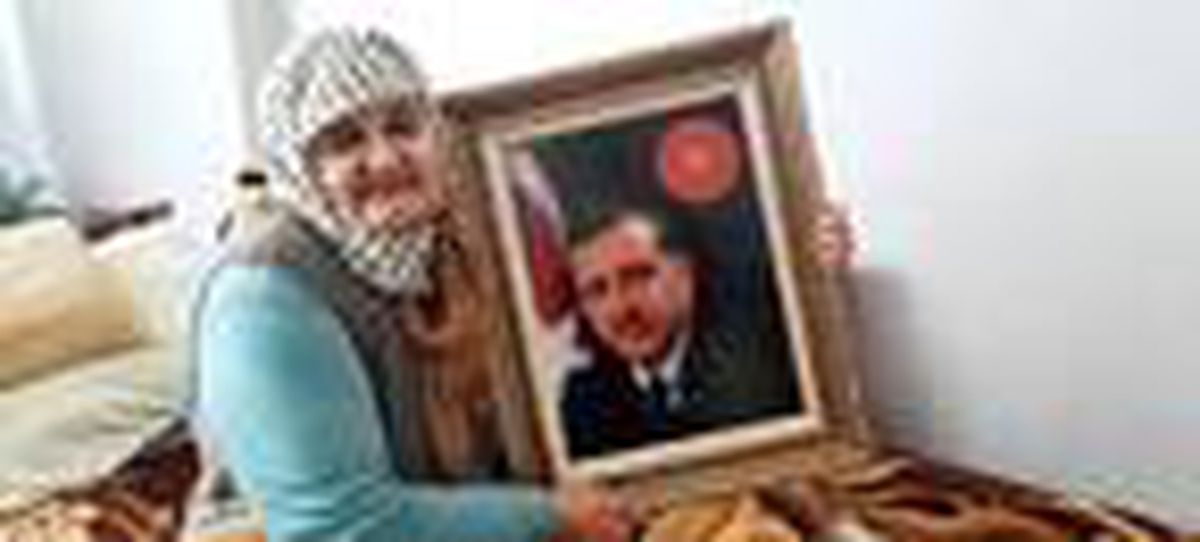 Anneler Günü\'nde çok istediği Erdoğan\'ın fotoğrafına kavuştu