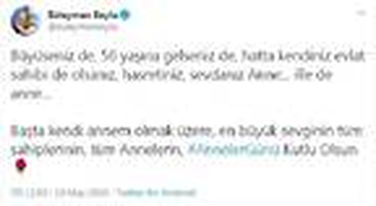 Bakan Soylu\'dan \'Anneler Günü\' mesajı