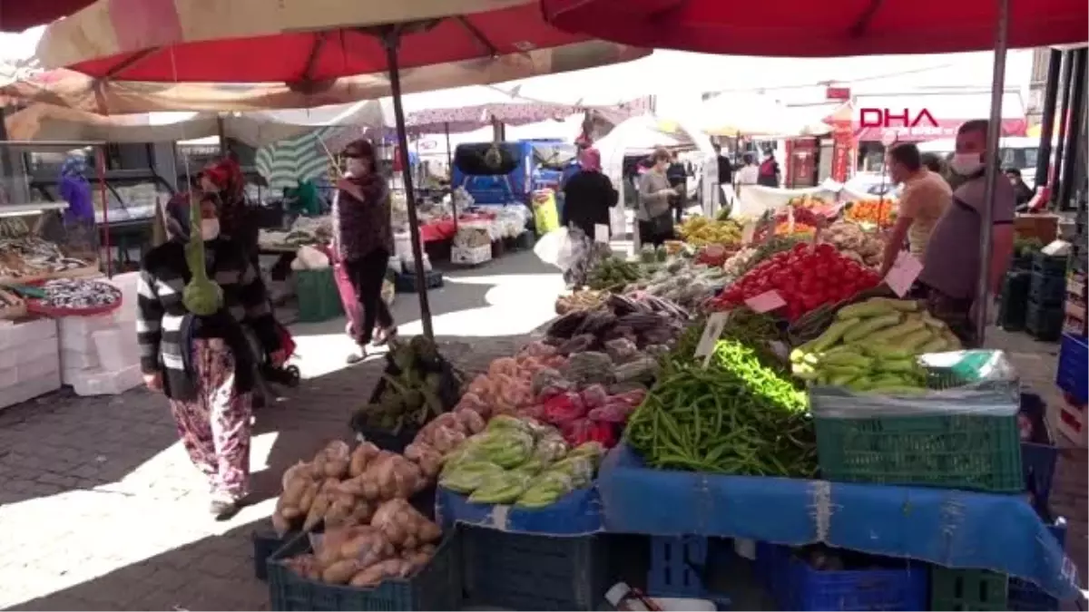 ÇANAKKALE Küçükkuyu semt pazarında \'Sabit Tavan Fiyat Uygulaması\'