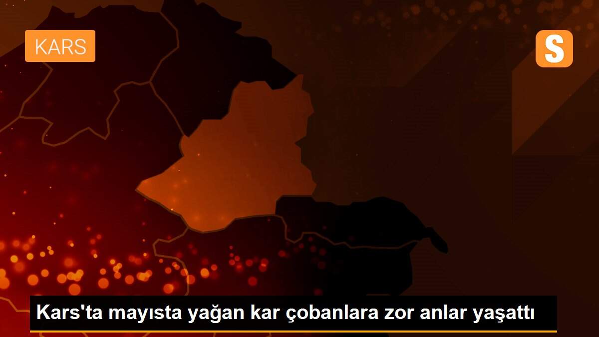 Kars\'ta mayısta yağan kar çobanlara zor anlar yaşattı