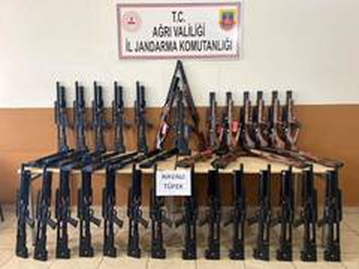 Ağrı\'da piyasa değeri 200 bin TL olan elli adet havalı av tüfeği ele geçirildi