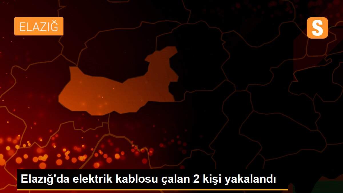 Elazığ\'da elektrik kablosu çalan 2 kişi yakalandı