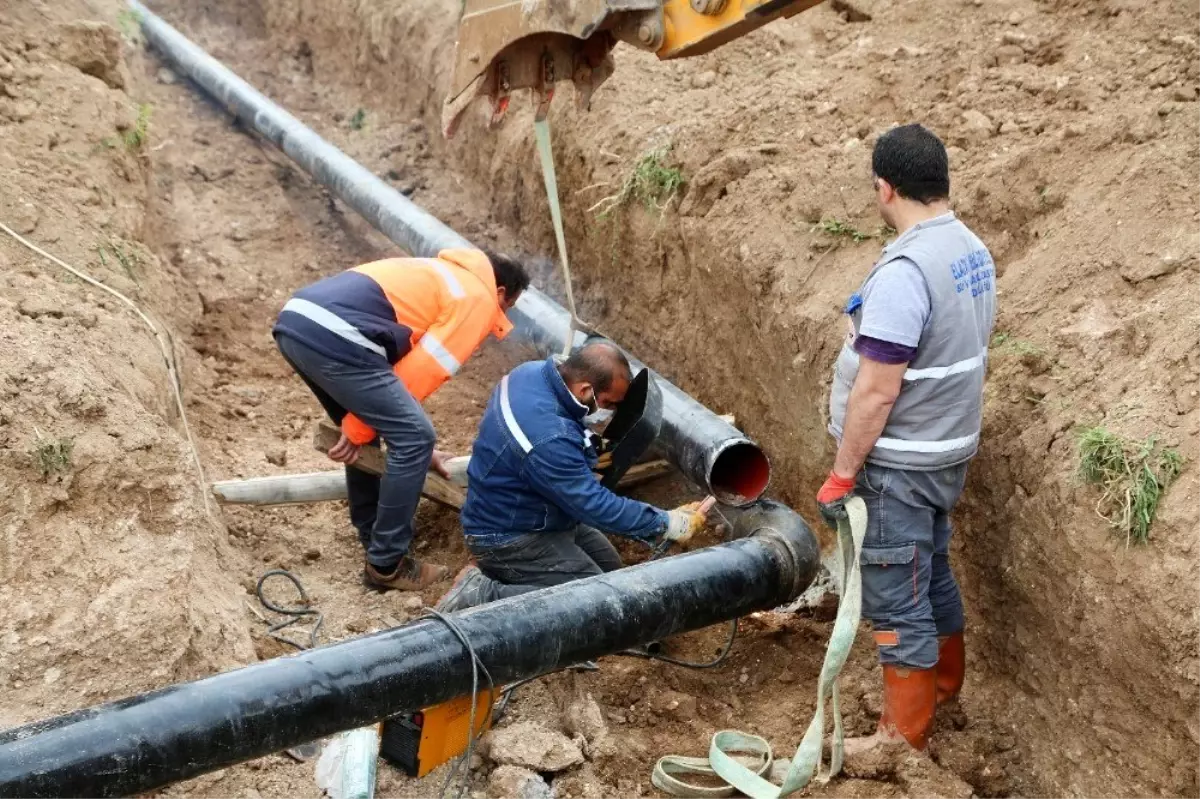 Elazığ\'da içme suyu ana terfi hattı yenileneme çalışması