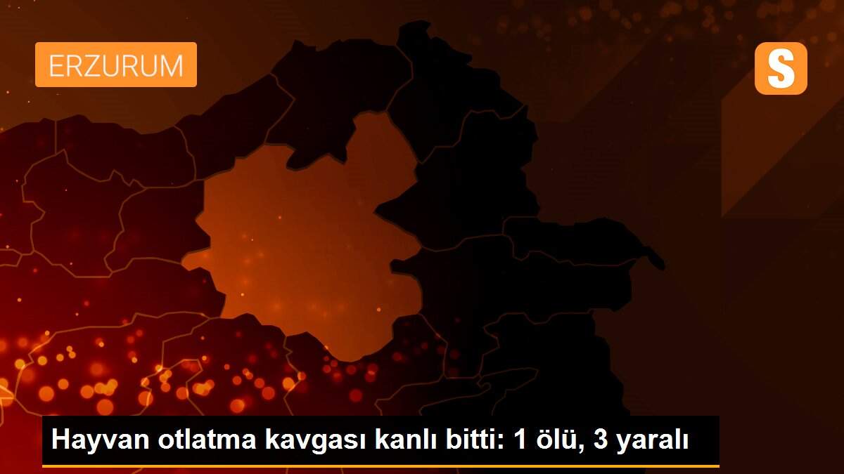 Hayvan otlatma kavgası kanlı bitti: 1 ölü, 3 yaralı