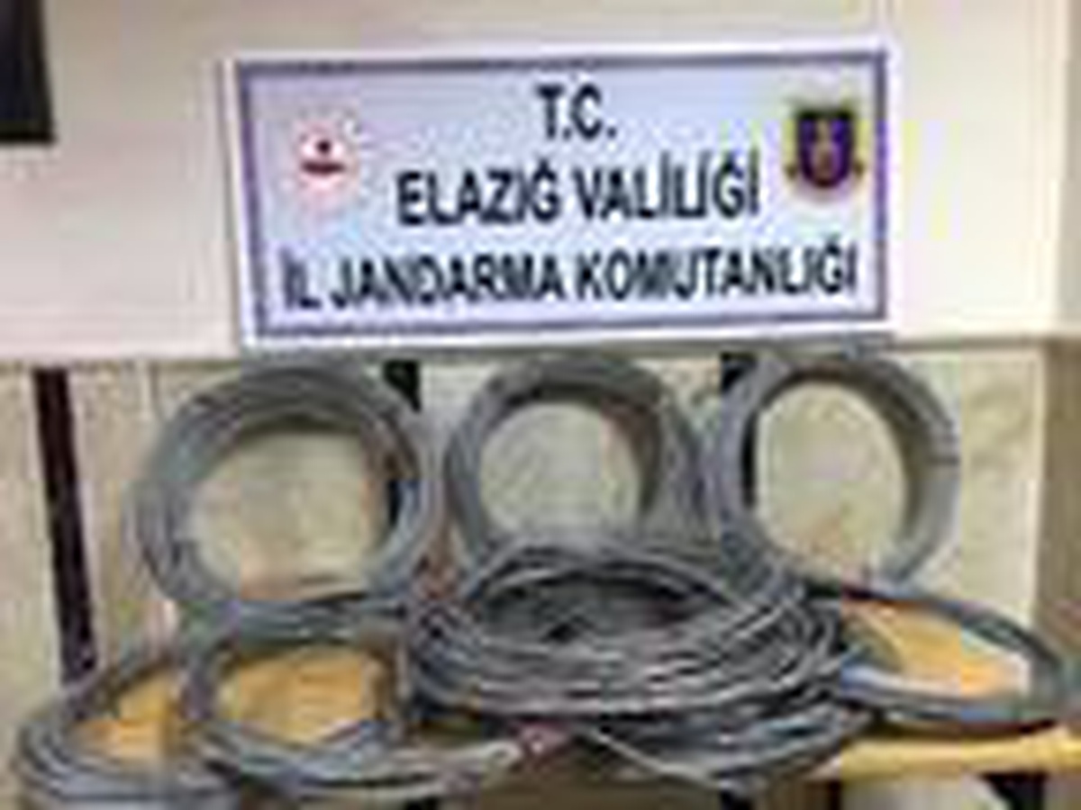 Köylerindeki enerji nakil kablosunu çalan 2 kişi yakalandı