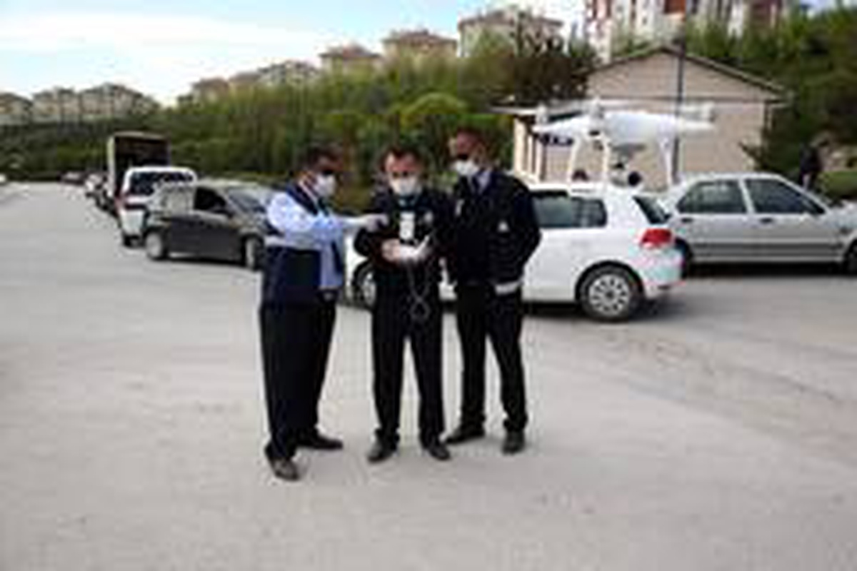 Gölbaşı Belediyesinden Covid-19 mücadelesine droneli çözüm