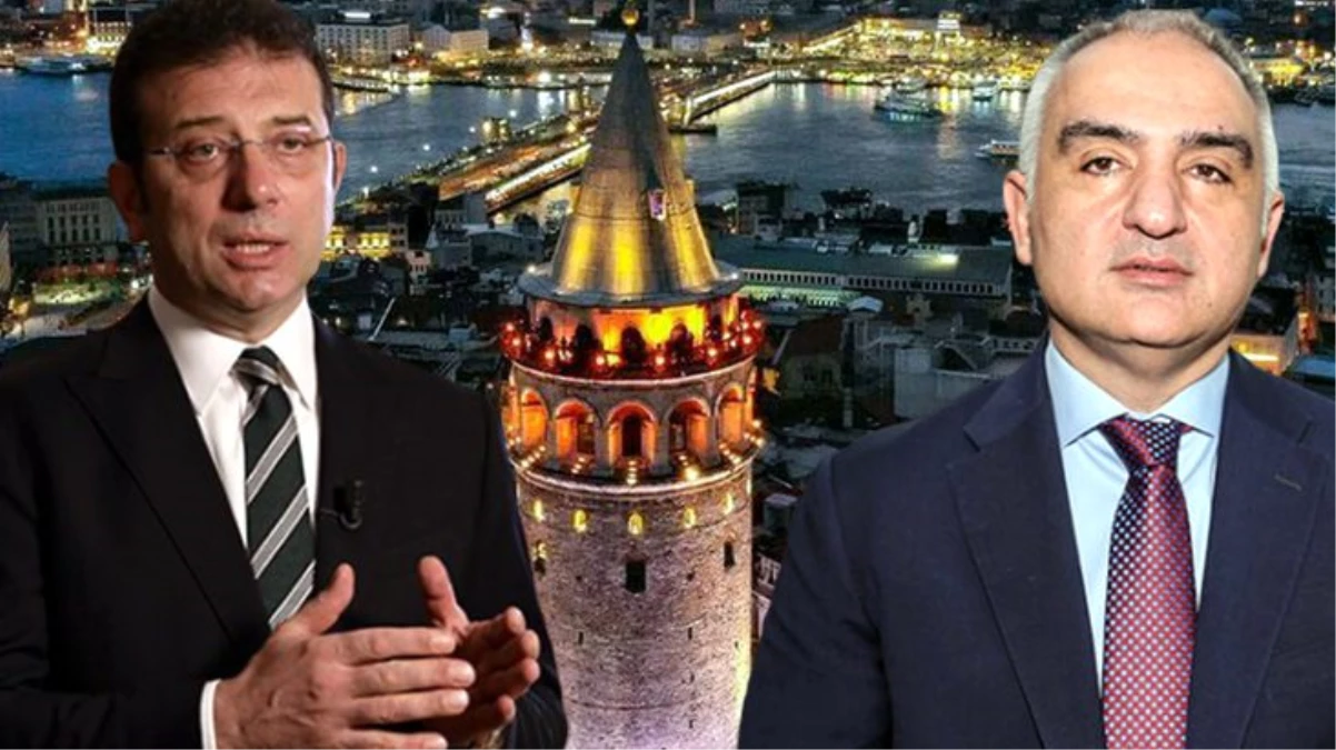 İBB Başkanı Ekrem İmamoğlu, Galata Kulesi için Kültür ve Turizm Bakanı Mehmet Nuri Ersoy\'a mektup gönderdi