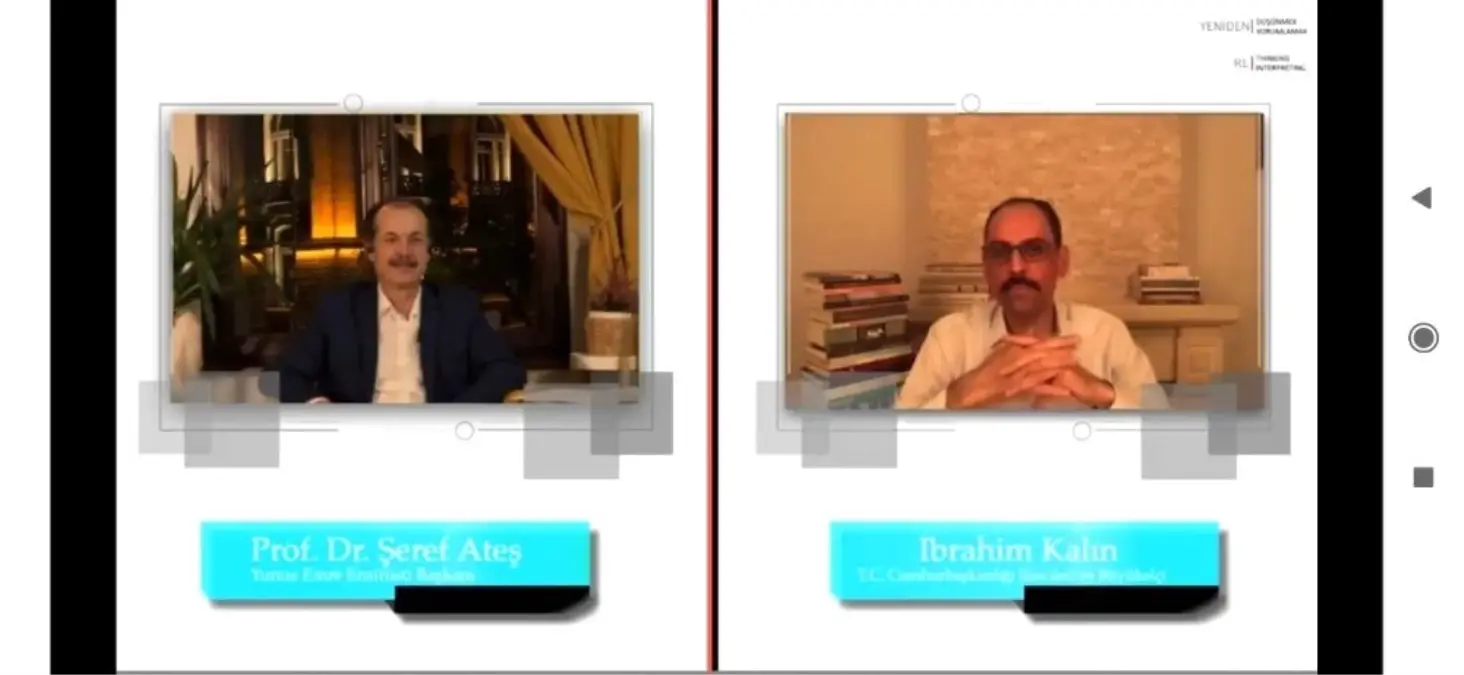 İbrahim Kalın "Yeniden Düşünmek, Yeniden Yorumlamak" programında Şeref Ateş\'in konuğu oldu