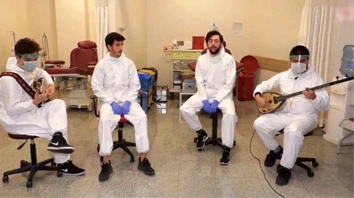 Sağlık çalışanlarının Reynmen\'in şarkısını koronavirüse uyarlayarak çektiği klip alkış topladı