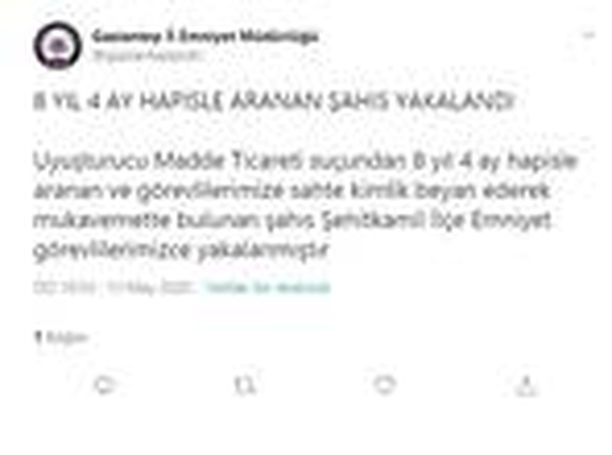 Uyuşturucudan 8 yıl cezası olan şahıs yakalandı