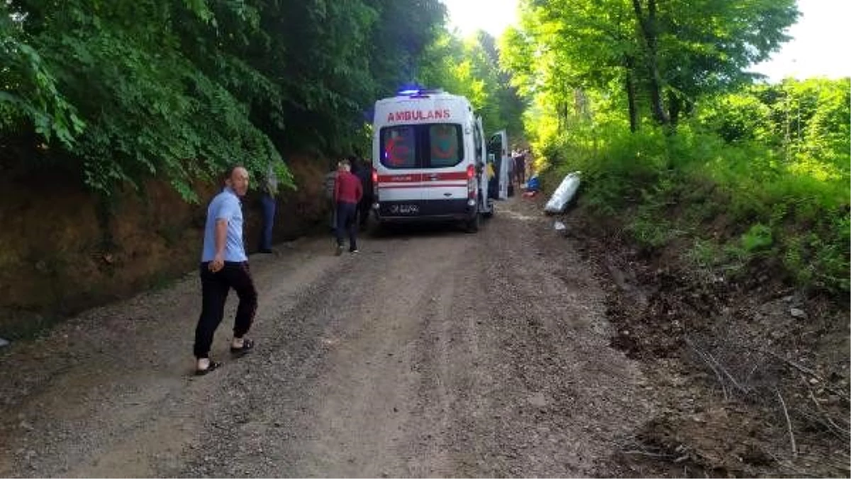 Yayla yolunda traktörün römorku devrildi: 2 yaralı