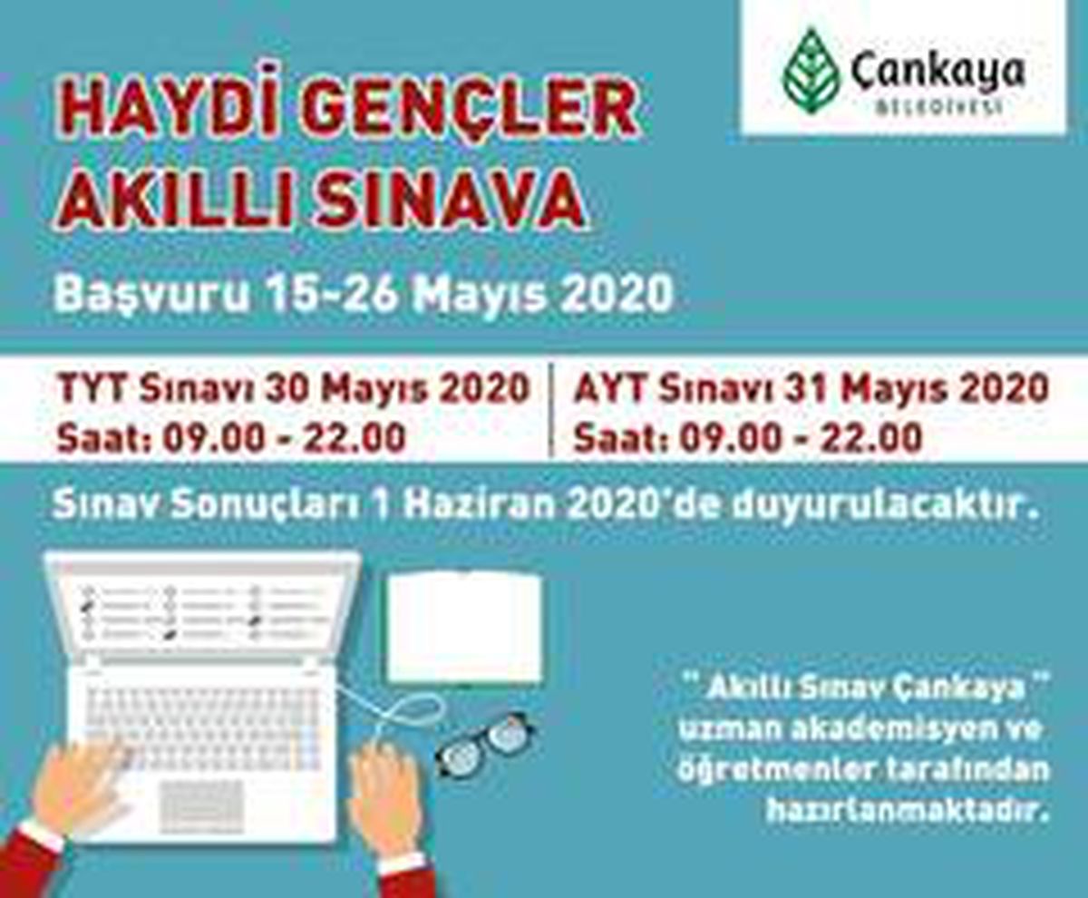 Çankaya\'dan gençlere 19 mayıs armağanı "akıllı sınav"