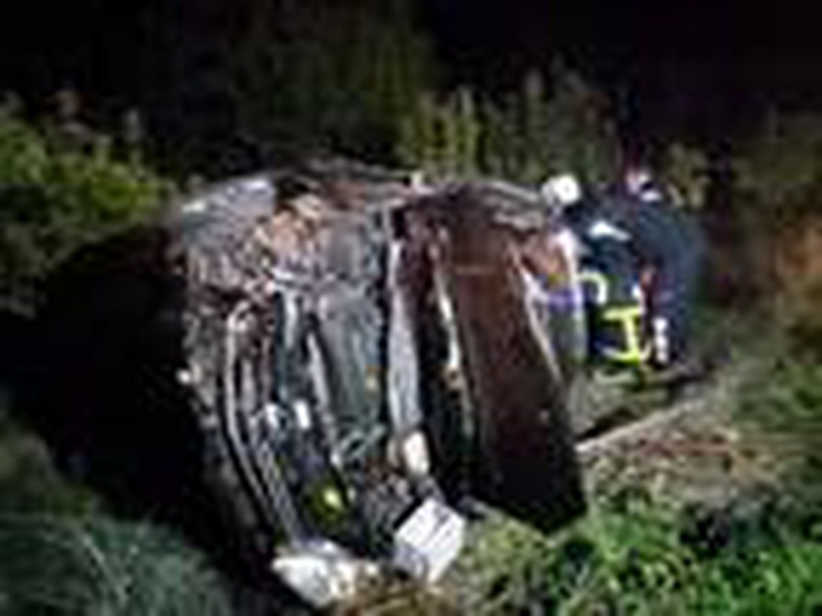 Erzincan\'da, şarampole devrilen otomobildeki 3 kişi yaralandı