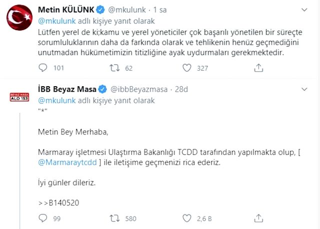 Eski AK Partili vekil Metin Külünk, Marmaray'ı İBB yönetiyor sanıp isyan etti