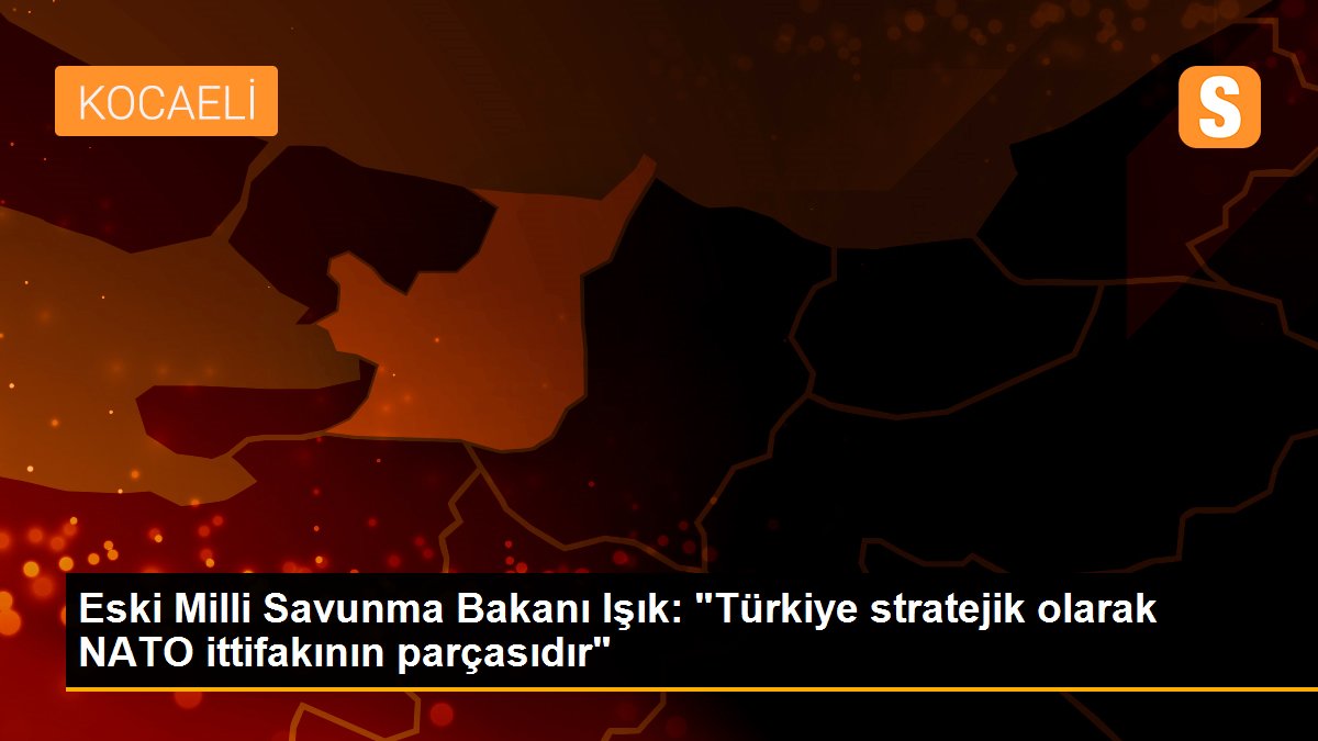 Eski Milli Savunma Bakanı Işık: "Türkiye stratejik olarak NATO ittifakının parçasıdır"