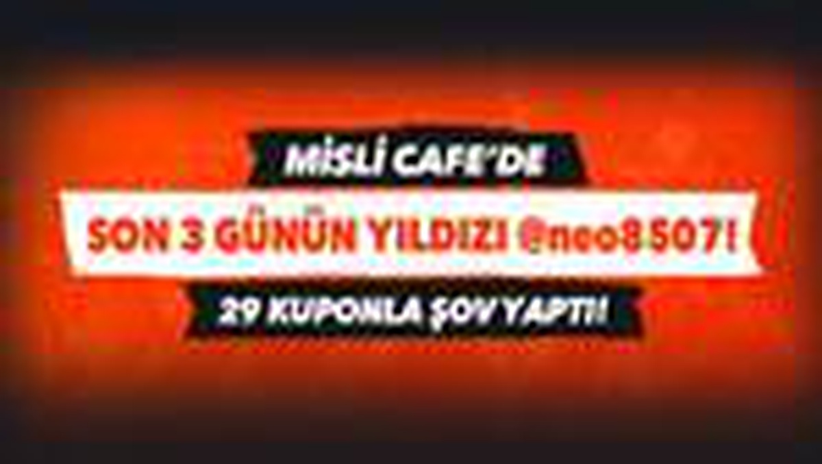 Misli Cafe\'nin yeni yıldızı neo8507! Son 3 günde 29 iddaa kuponu ile şov yaptı...