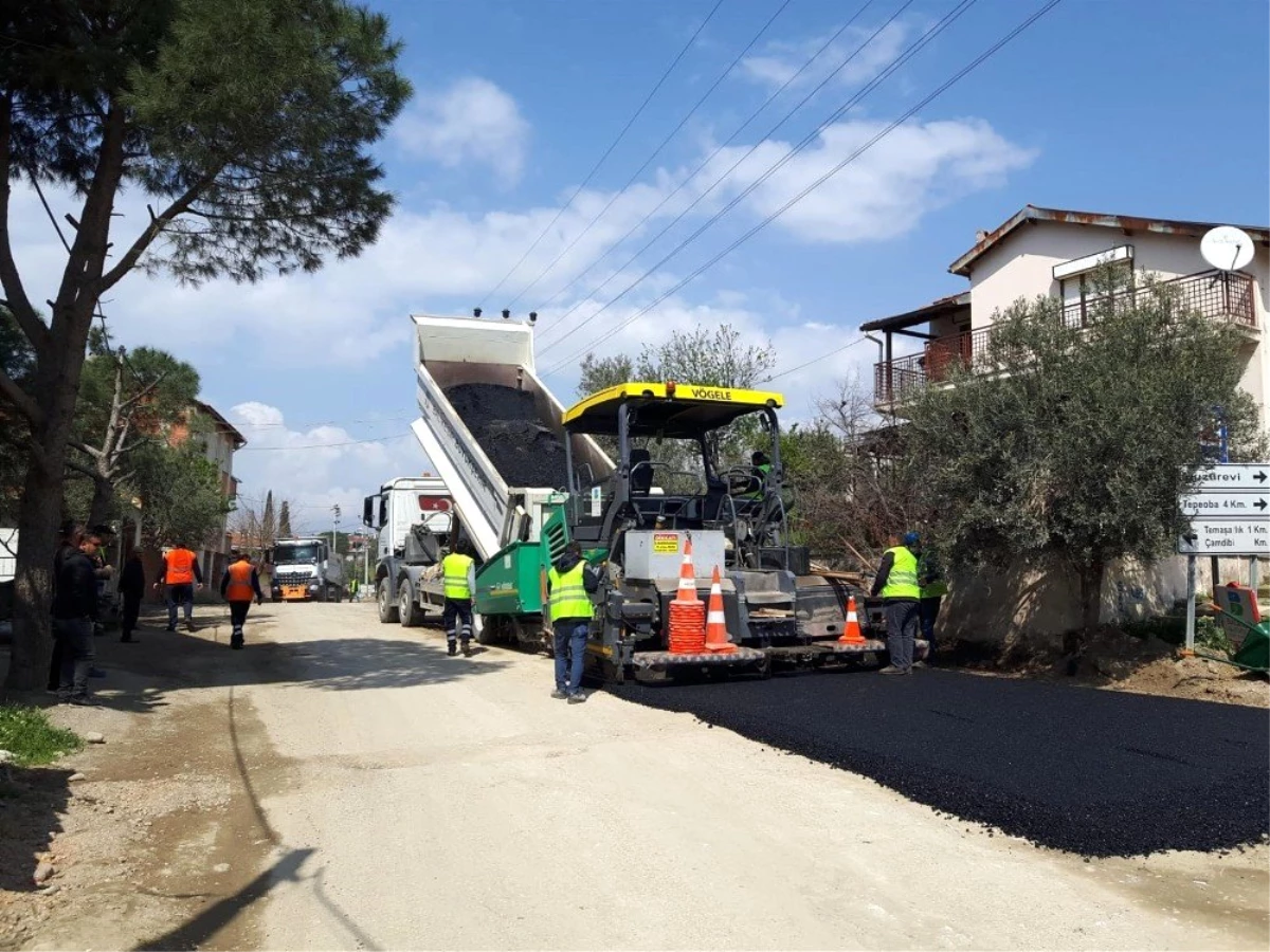 Çamdibi ve Temaşalık mahalleleri arasında asfalt serildi