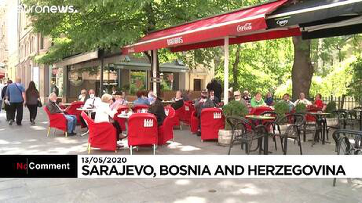 Covid-19: Saraybosna\'da kafe ve restoranlar yeniden açıldı