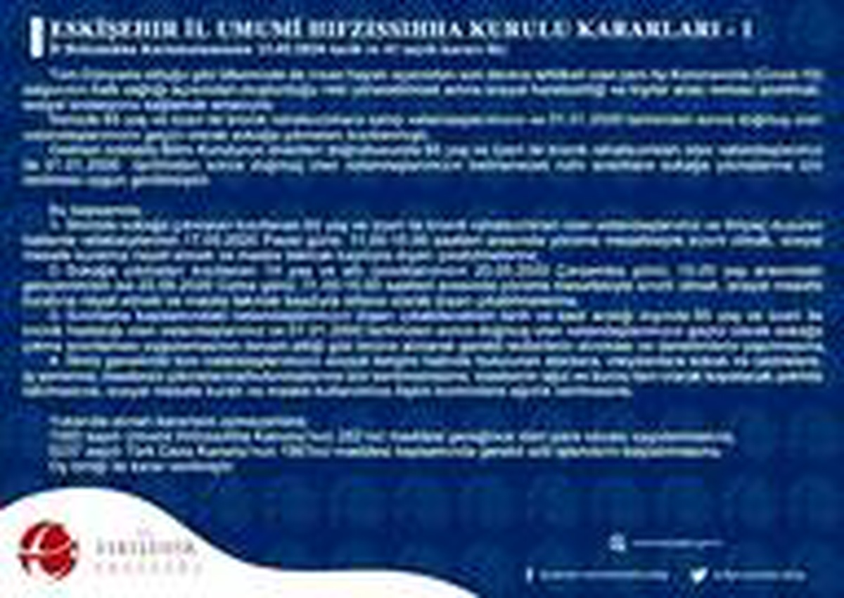 Eskişehir\'de maske zorunluluğu
