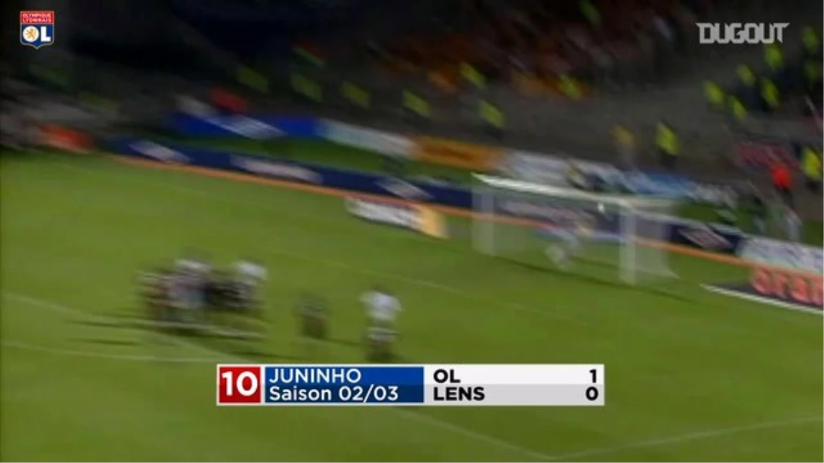 Juninho\'nun Lyon\'daki En İyi 10 Frikik Golü