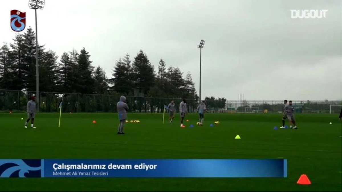 Trabzonspor Antrenmanlara Devam Ediyor