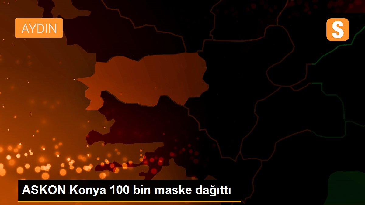 ASKON Konya 100 bin maske dağıttı