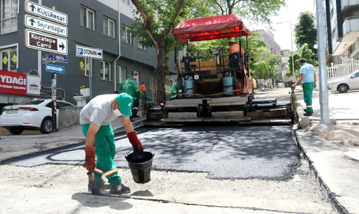 Çankaya\'da kent merkezinde asfalt çalışmalarına başladı