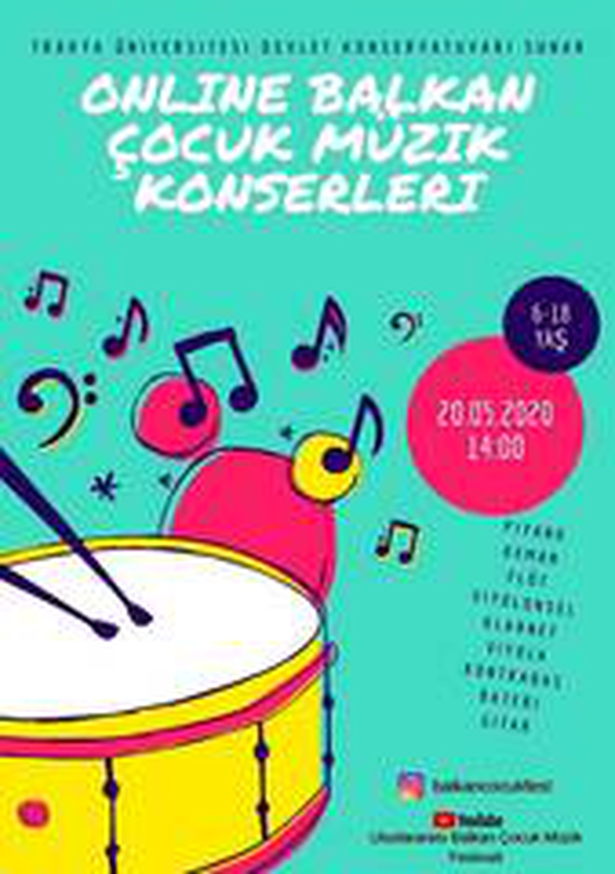 Trakya Üniversitesinin organizasyonuyla "Balkan çocuk müzik konserleri"