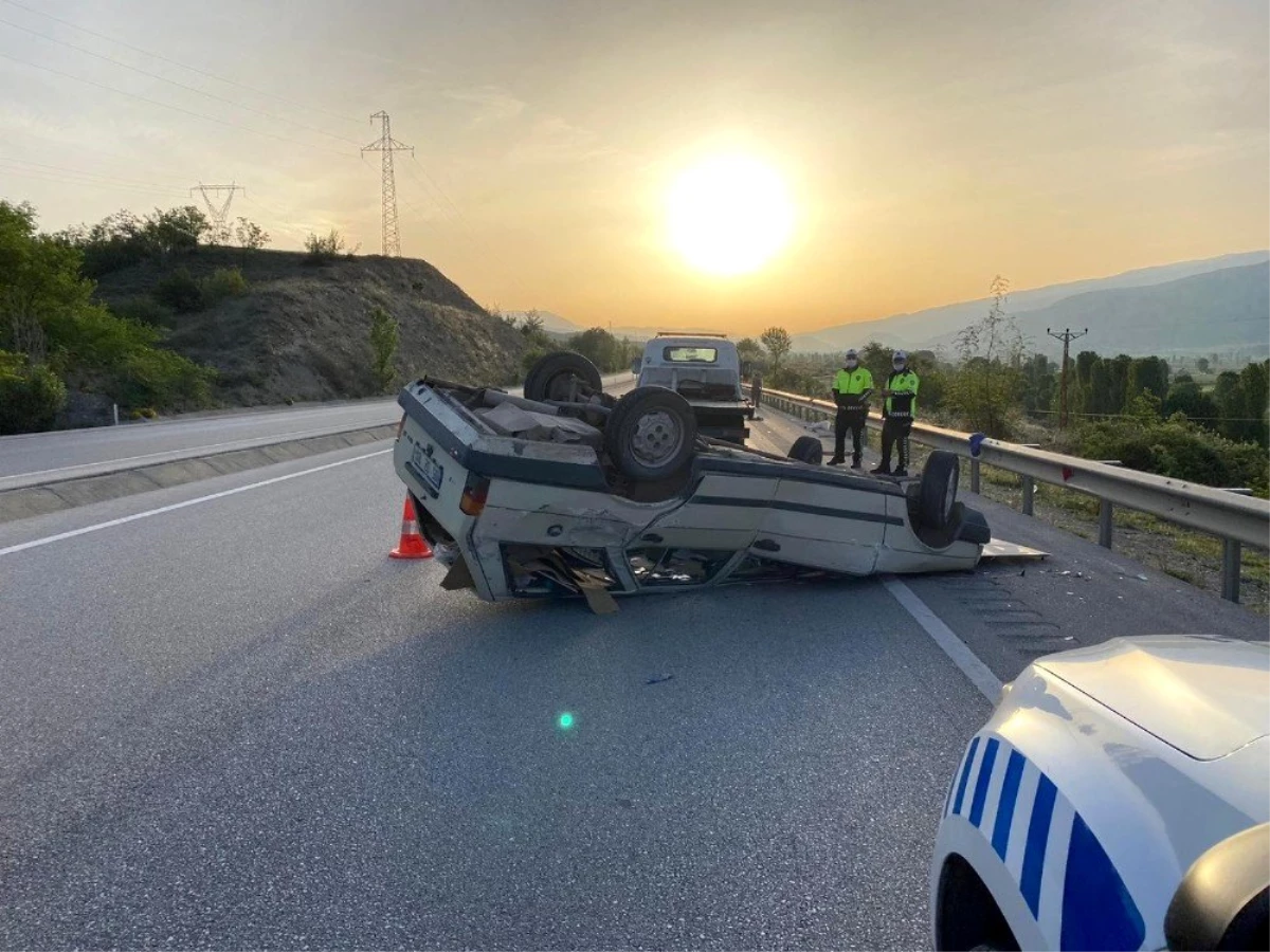 Kastamonu\'da otomobil takla attı: 4 yaralı