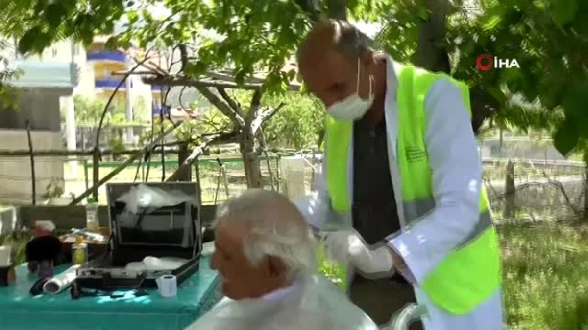 Konya\'da 65 yaş üstü vatandaşlara bayram tıraşı hizmeti